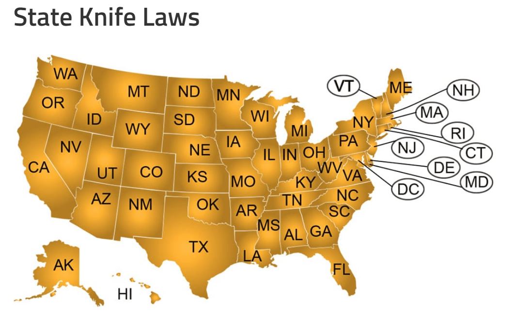 Pocket Knife Laws by State