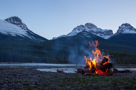 Lighting an emergency fire