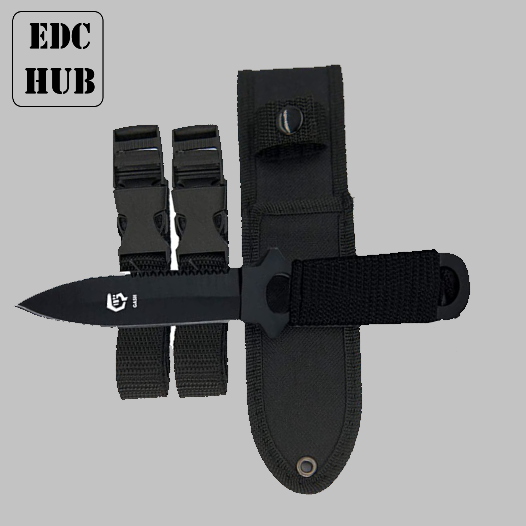 Gasher Fixed Blade Knives with Legs Straps and Sheath